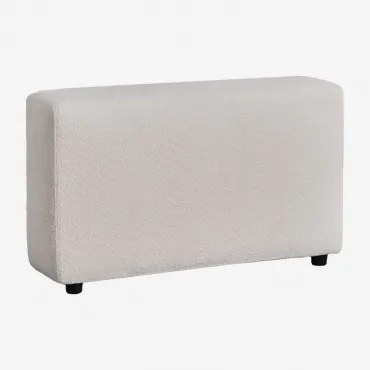 Lewy Podłokietnik Wysoki ↑65 Cm Do Sofy Modułowej Bruna Bouclé White - Sklum