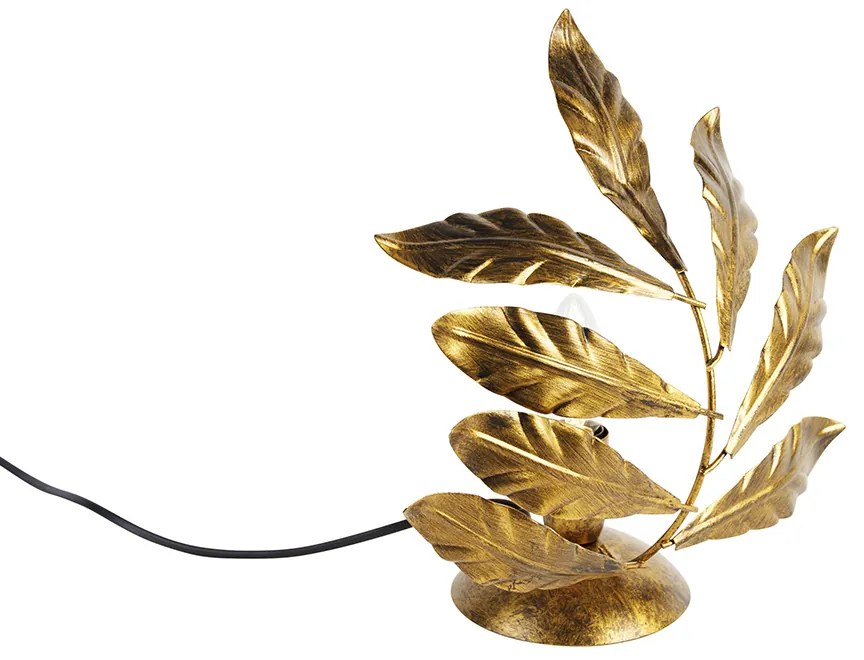 Lampa stołowa vintage antyczne złoto 25 cm - Lipa klasyczny/Antyczny Oswietlenie wewnetrzne