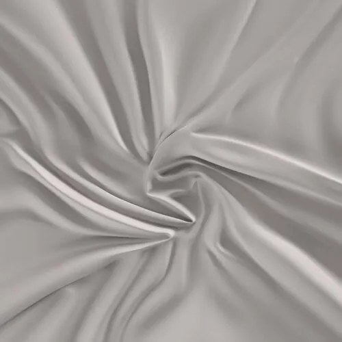 Kvalitex Prześcieradło satynowe z gumką, jasnoszary , 140 x 200 cm