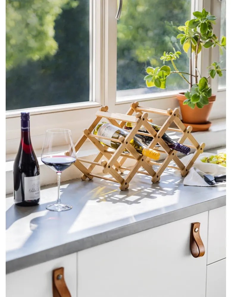 Bambusowy stojak na wino – Bonami Essentials