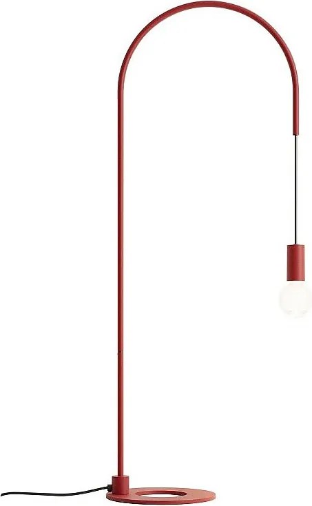 Zafferano Filo lampa stołowa E27, regulowana 200°, wys. 113 cm, czerwony, metal, IP20