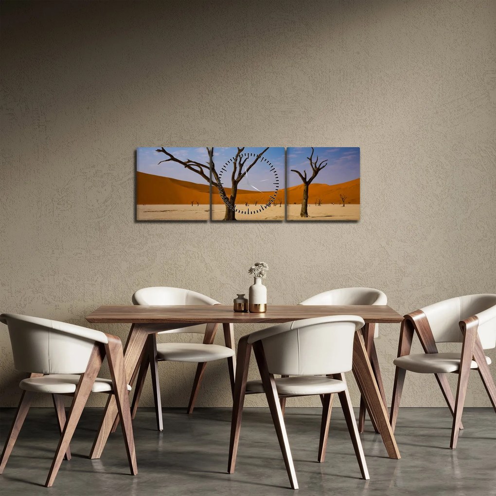 Obraz - Dolina Śmierci (z zegarem) (90x30 cm)