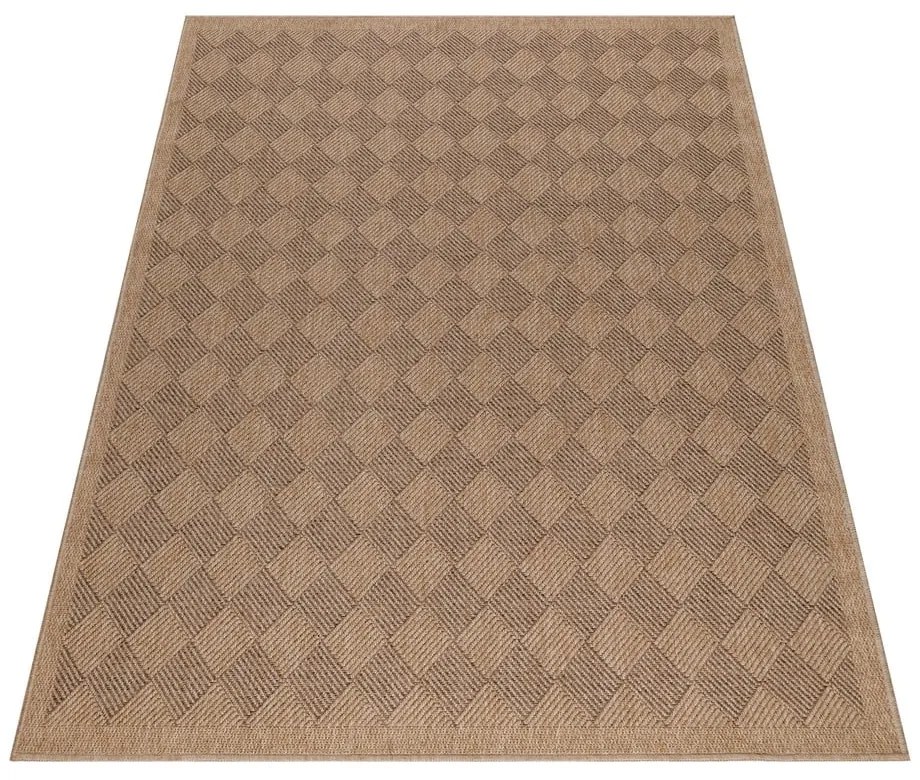 Dywan odpowiedni na zewnątrz w ciemnym naturalnym kolorze 80x150 cm Dhaka – Ayyildiz Carpets