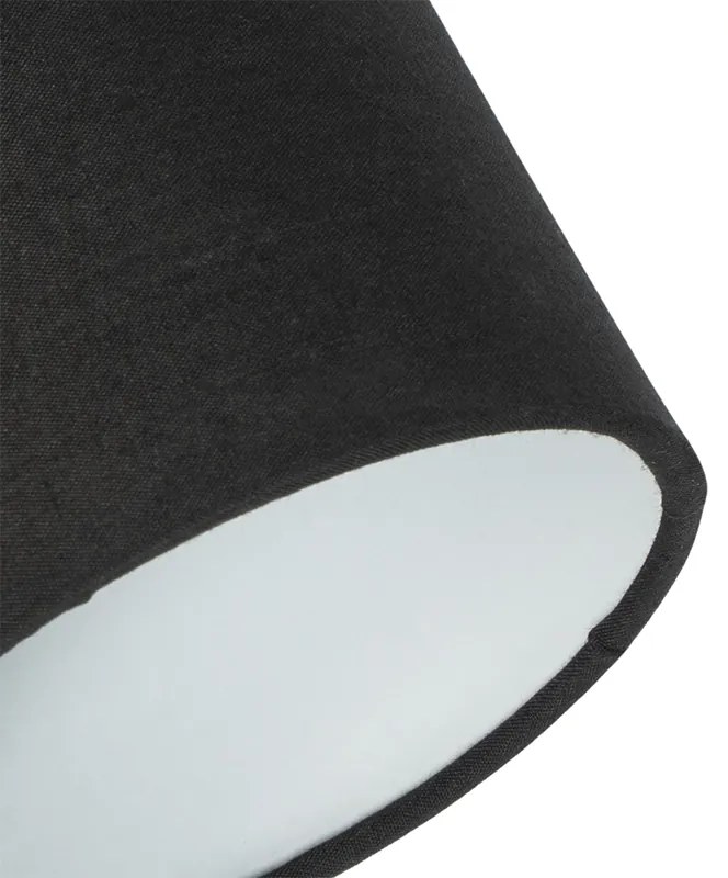 Plafon / Reflektorek / Spot / Spotow / Lampy sufitowe z reflektorami czarny z czarnym kloszem 2-światła regulowane - Hetta Nowoczesny Oswietlenie wewnetrzne
