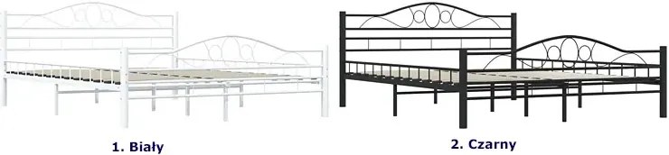 Metalowe Białe Łóżko W Stylu Loft 160X200 Cm P3-S02