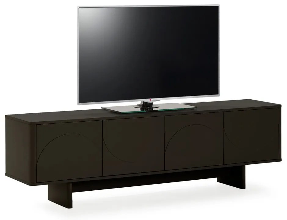 Czarna szafka pod TV 180x55x40 cm Solei – MOME