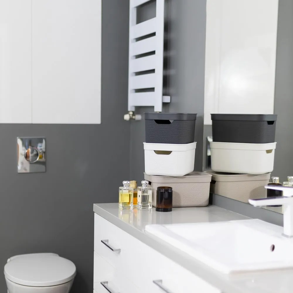 Plastikowy pojemnik z pokrywką Deco − Rotho
