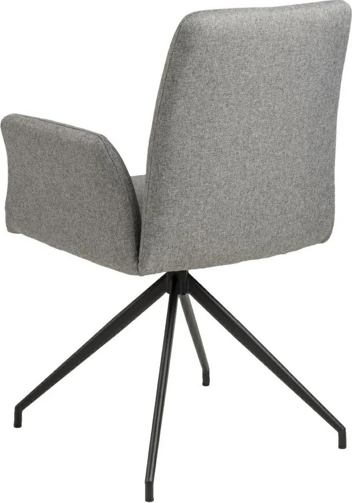 Obrotowe krzesło konferencyjne z szarej tkaniny Naya Actona