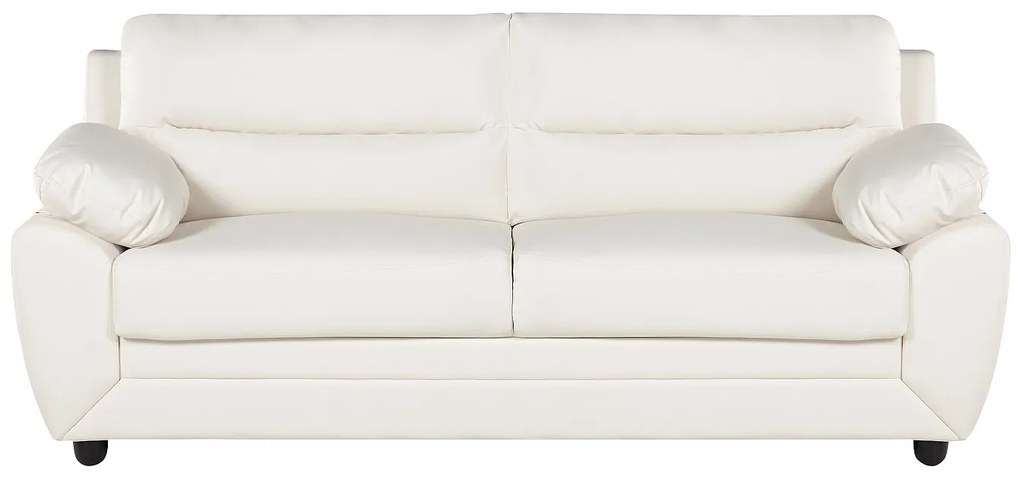 Kanapa 3-osobowa MANOA z ekoskóry– Biały