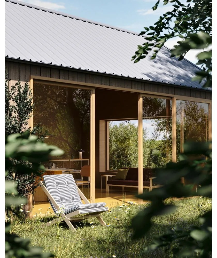 Fotel rozkładany Karup Design Boogie Black/Linen Beige