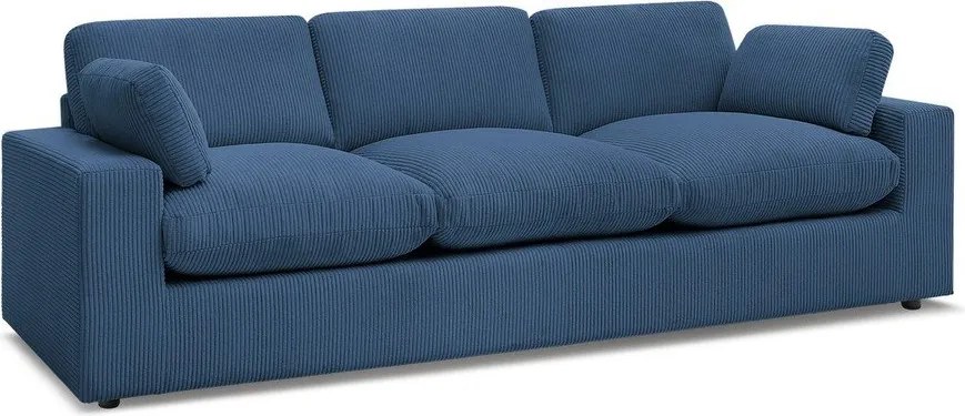 Niebieska sztruksowa sofa 250 cm Belair – Bobochic Paris