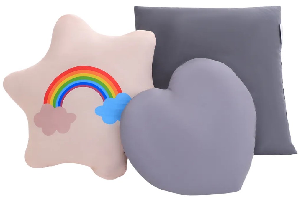 Namiot tipi JULIUS, 120x120x160cm, biała/szara Jurhan