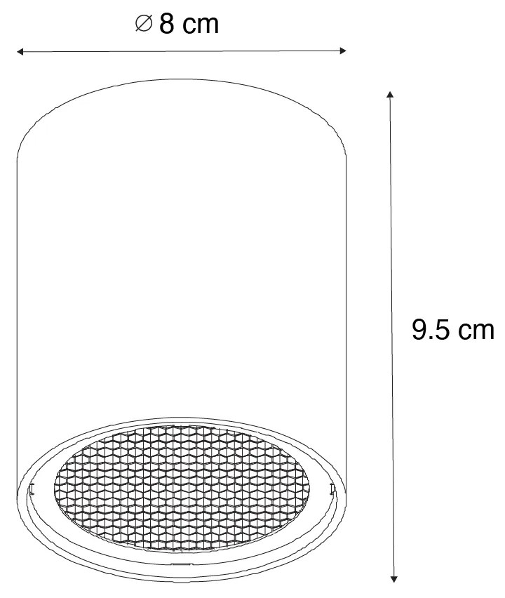 Designerski reflektor złoty - Tubo Honey