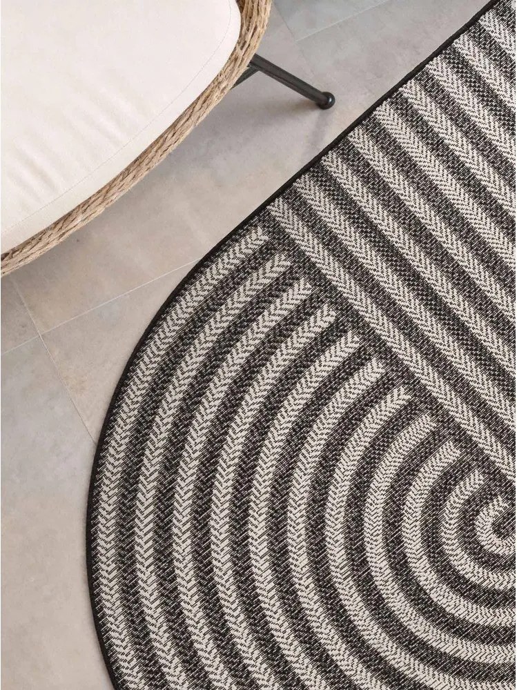 Czarny/kremowy dywan odpowiedni na zewnątrz 160x230 cm Haringey Woodfield – Ted Baker