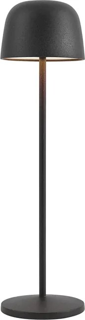 Lampa stołowa czarna z możliwością ładowania LED ze stacją ładującą IP65 - Raika