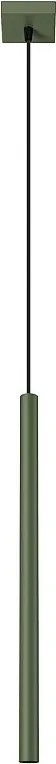 Lampa Wisząca Nowoczesny Pastelo, Stal - 1 Źródło - L.8 X H.114 Cm - Zielony Oliwkowy