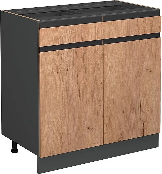 Szafka dolna do kuchni złoty dąb energetyczny 80x46x81.6 r-line