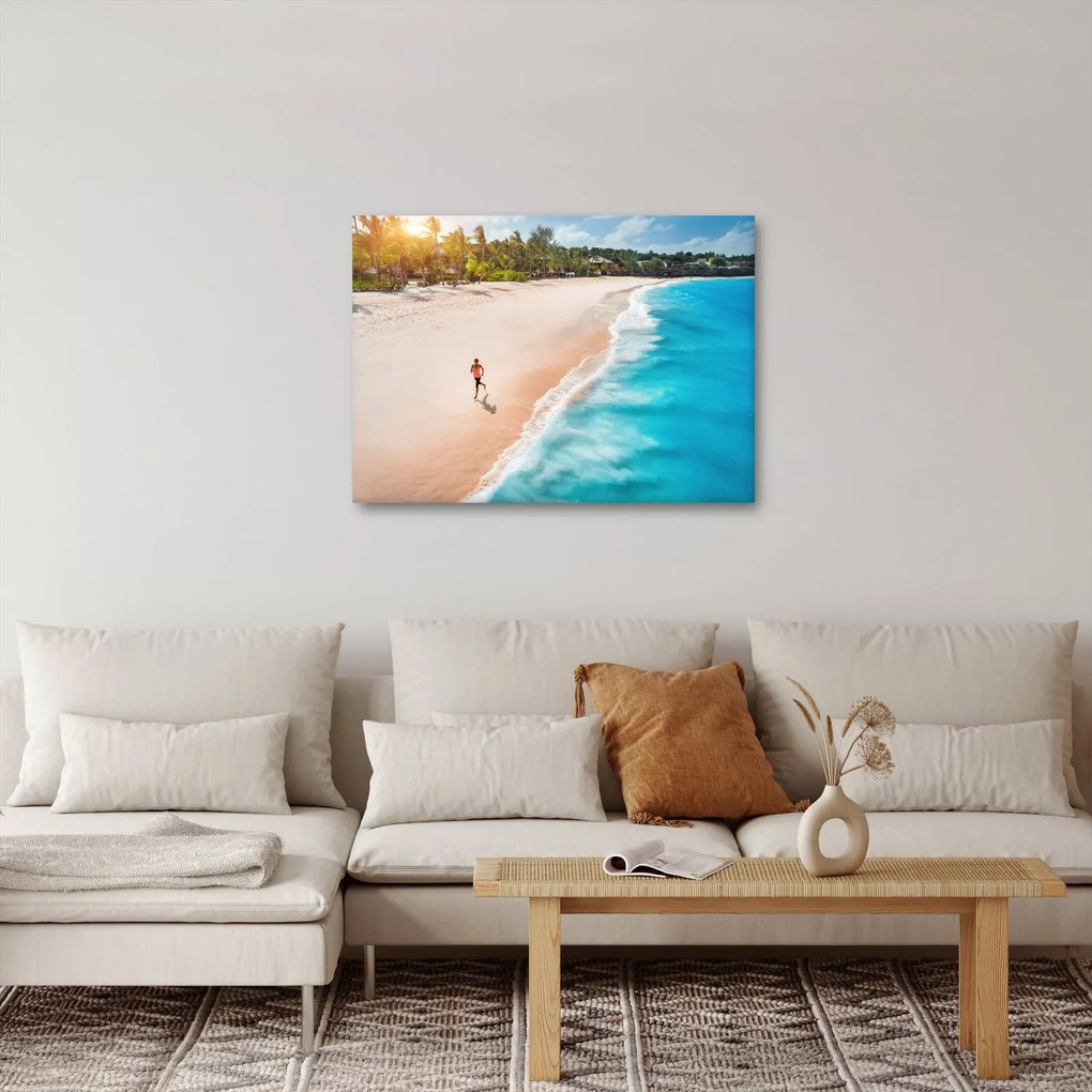 Obraz - Bieg na plaży (70x50 cm)