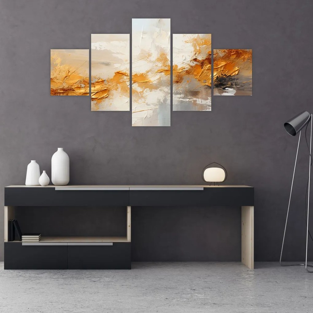 Obraz - Złota tekstura (125x70 cm)