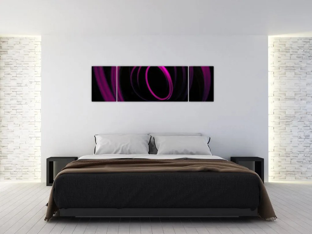 Obraz - fioletowe kresek (170x50 cm)