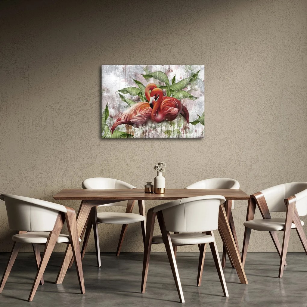 Obraz - Flamingi (70x50 cm)
