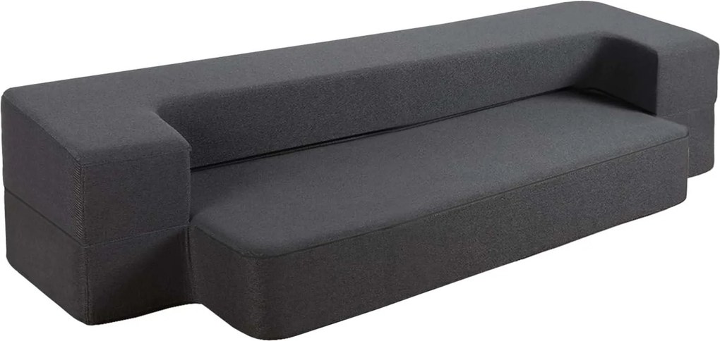 Sofa-materac 2w1 ciemnoszara CHARCOAL/G
