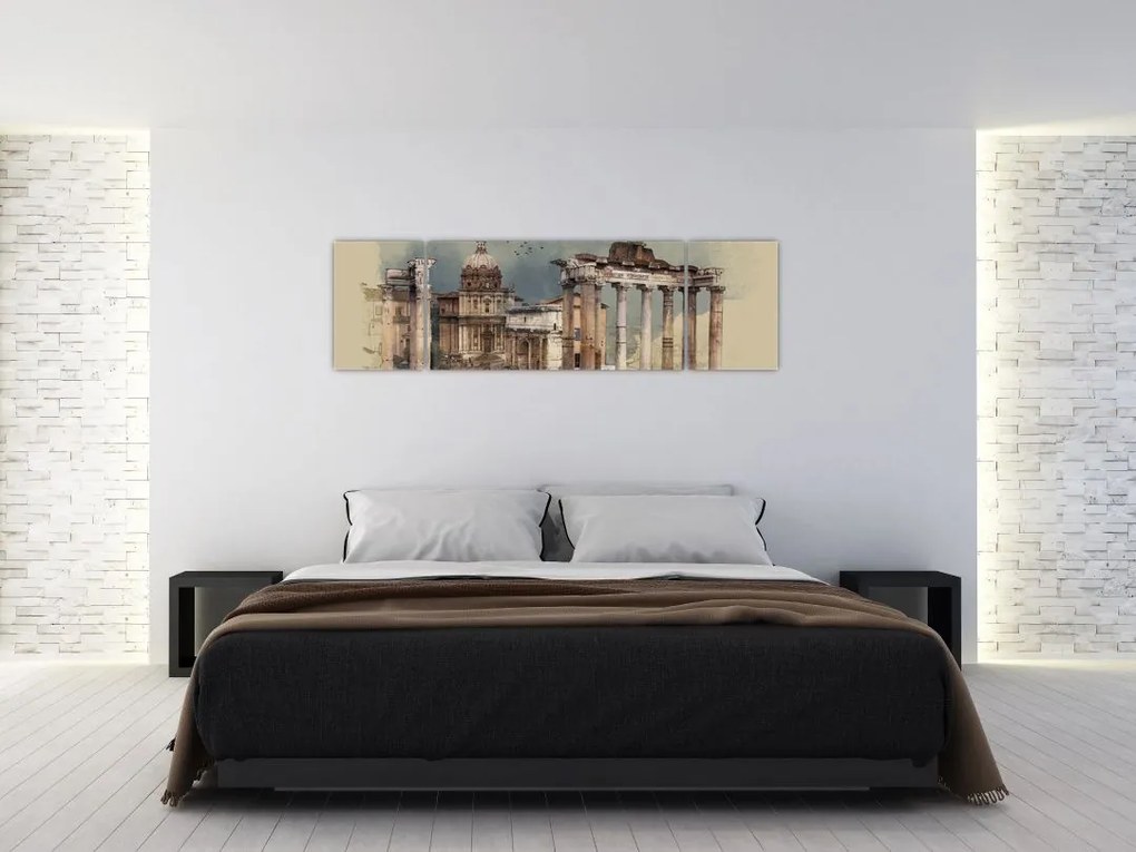 Obraz - Forum Romanum, Rzym, Włochy (170x50 cm)
