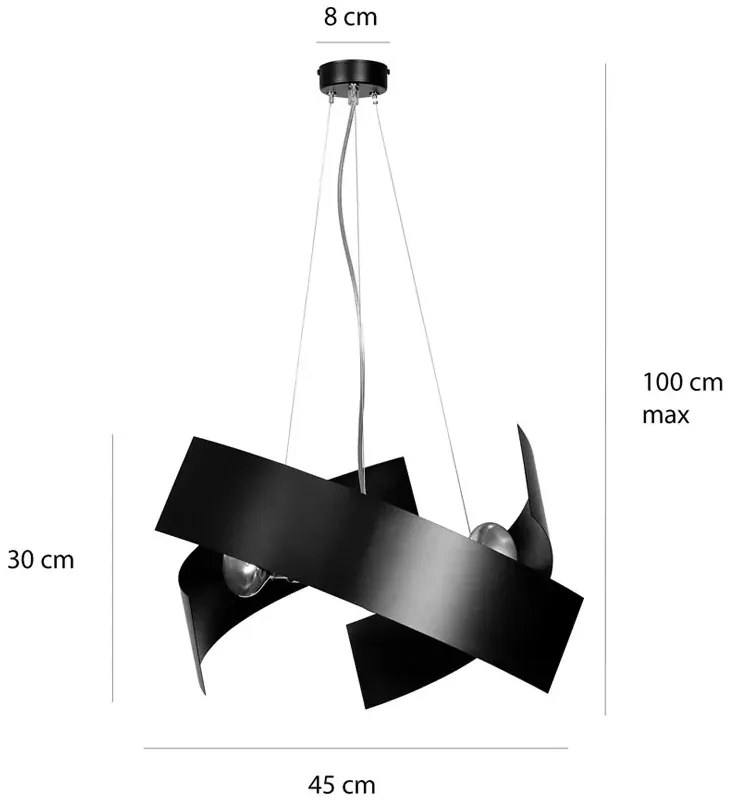 Biała nowoczesna lampa wisząca regulowana - 3X D026 Z4-L38