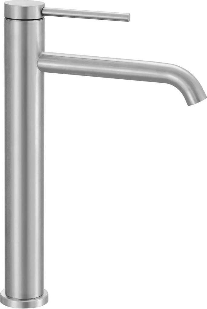 Bateria Umywalkowa REA CLIF nikiel szczotkowany Inox WYSOKA