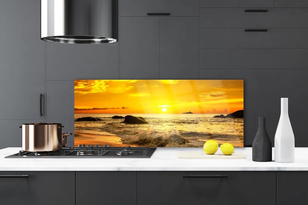 Panel Kuchenny Lazurowy Ocean I Piasek