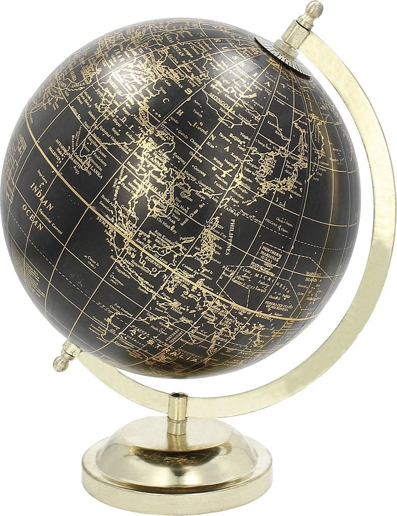 Dekoracja Globe Black 28 cm