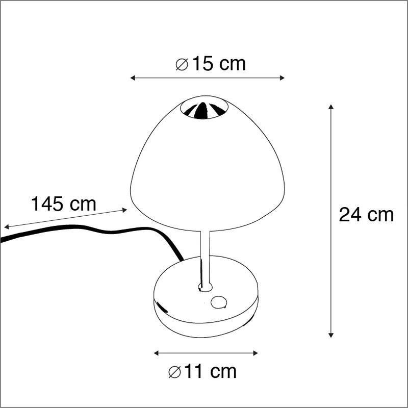 Designerska lampa stołowa złota LED ściemnialna - Joya Nowoczesny Oswietlenie wewnetrzne