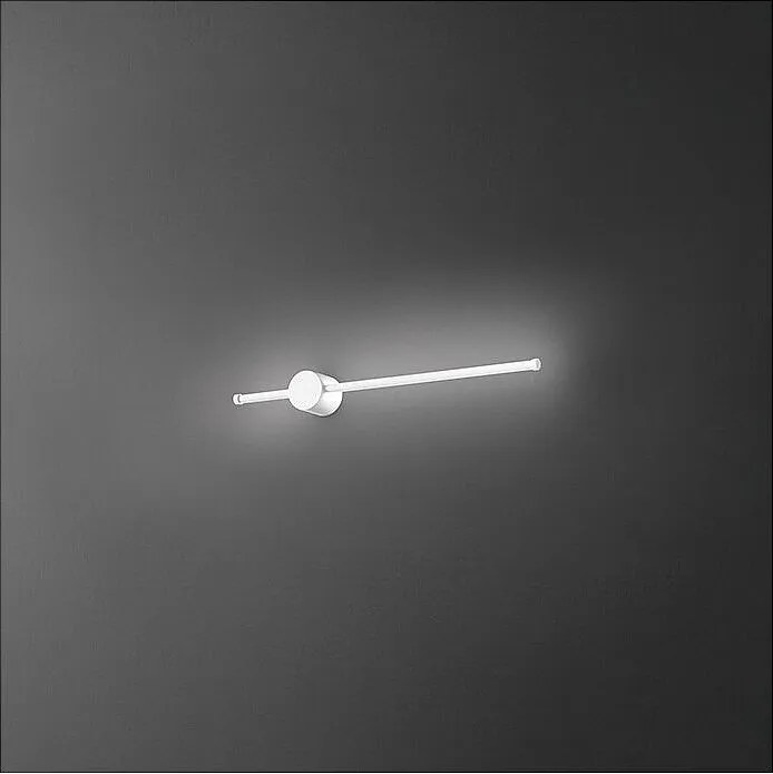 Perenz 65 cm Biały 12W 3000K LED Zegar Ścienny Aluminiowy