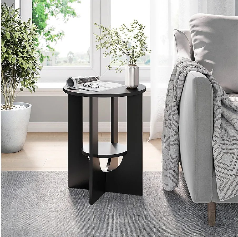 Stolik kawowy czarny 40x40x50.5 vareo