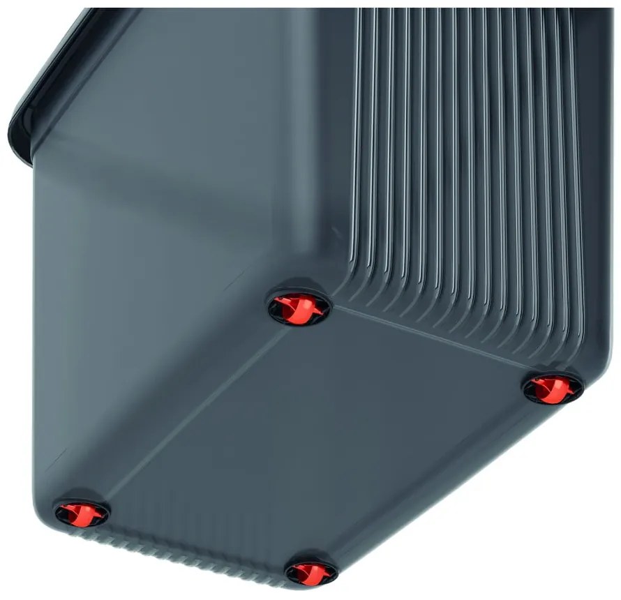 Szary plastikowy pojemnik z pokrywką 59x39x45 cm K Latch Box – KIS