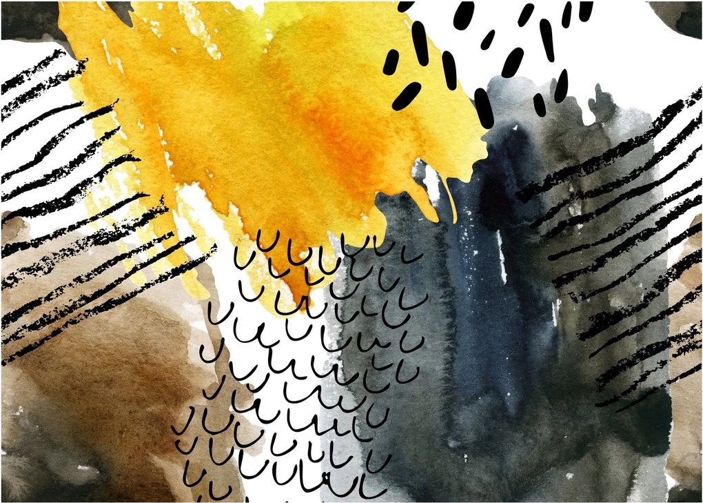 Obraz na szkle - Abstrakcyjna akwarela (70x50 cm)