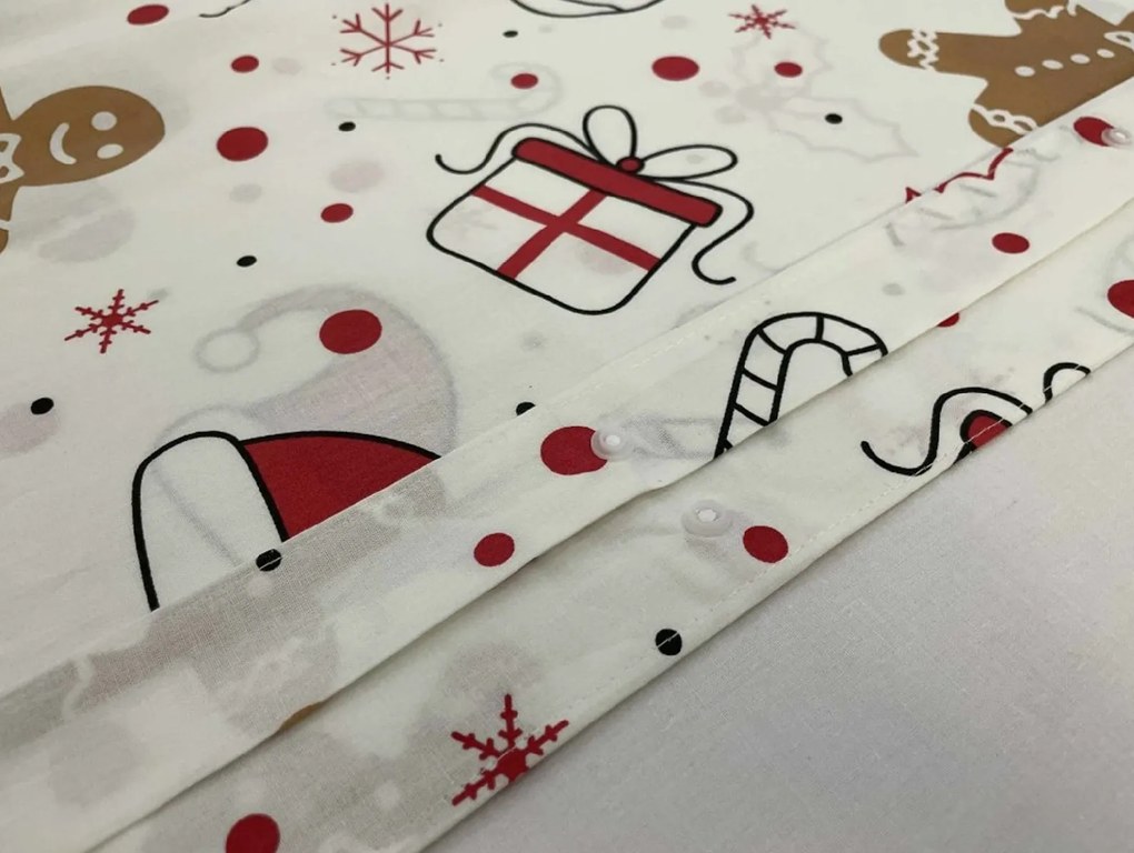 PrzytulneMieszkanie.pl PrzytulneMieszkanie.pl Bawełniana pościel GINGER JOY biała Rozmiar pościeli: 70 x 90 cm | 140 x 200 cm