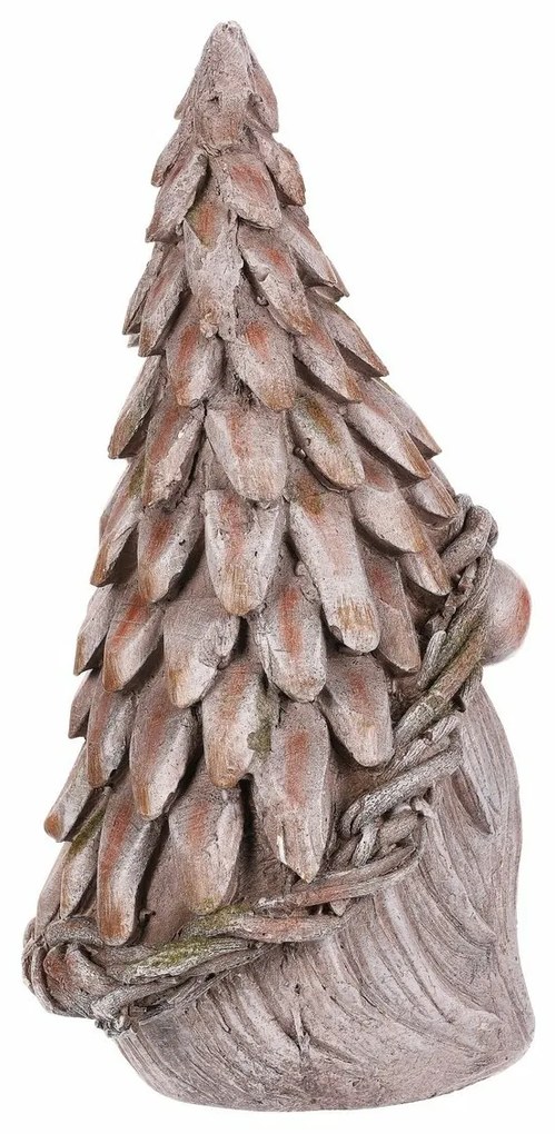 Ogród dekoracja krasnoludek głowa, szara, 24 x 21x 43 cm
