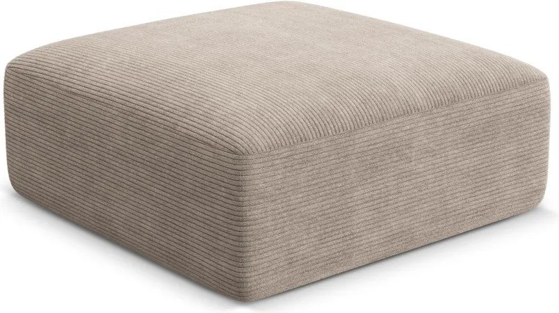 Jasnobrązowy sztruksowy podnóżek Campi – Cosmopolitan Design