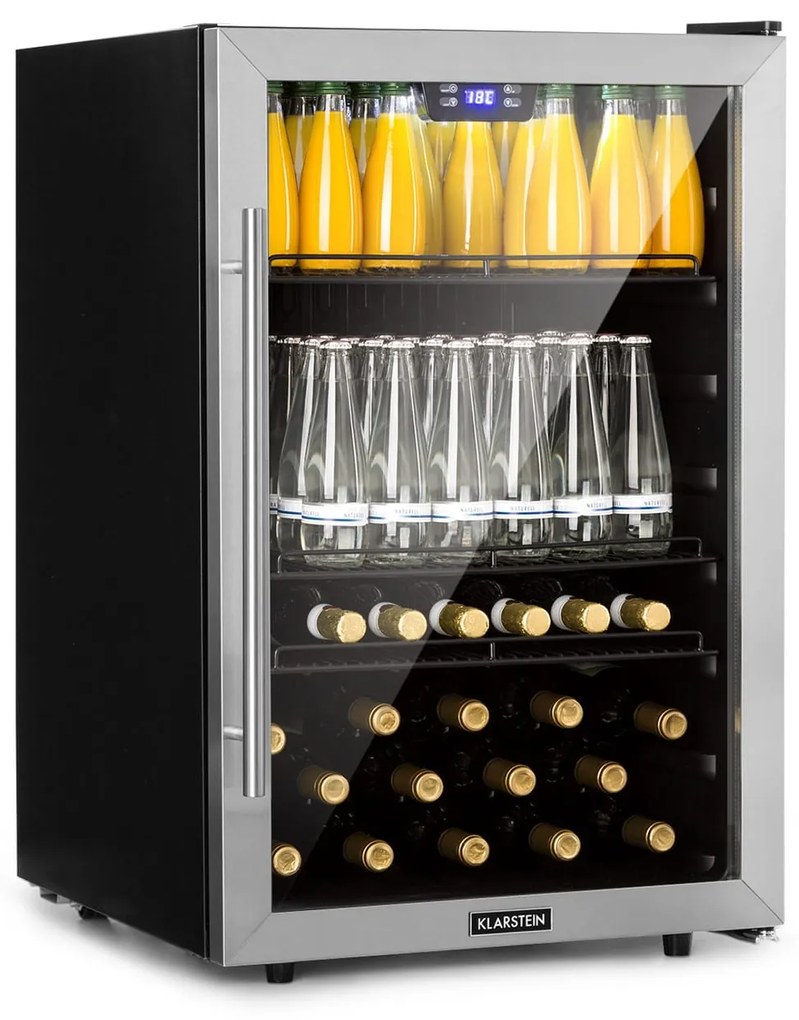 Klarstein Beersafe 85cm 147L Lodówka na Napoje Srebrny