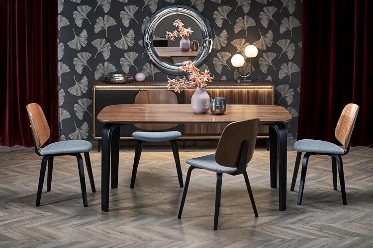 Prostokątny fornirowany stół w stylu retro - Berx 3X