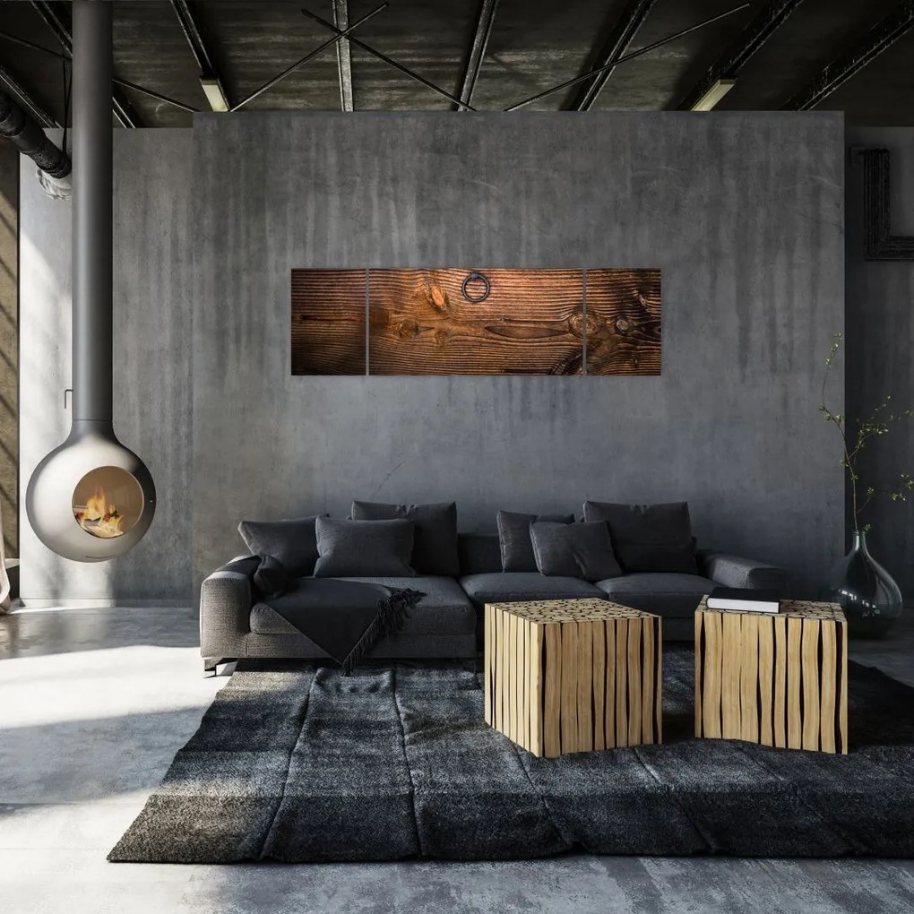 Obraz tekstury drewna (170x50 cm)