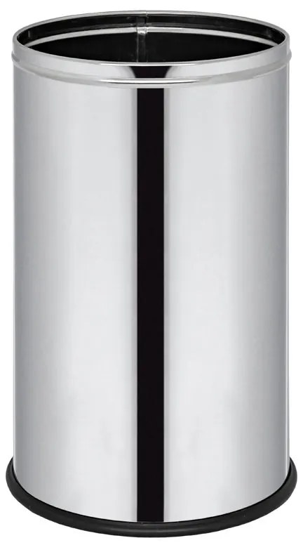 Kosz do biura na śmieci, 18 L, nierdzewny błyszczący