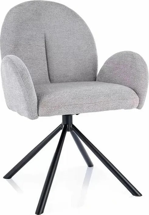 Krzesło tapicerowane K540 cynamonowe obracane