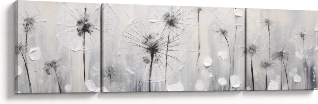 Obraz - Mlecze, malarstwo (170x50 cm)