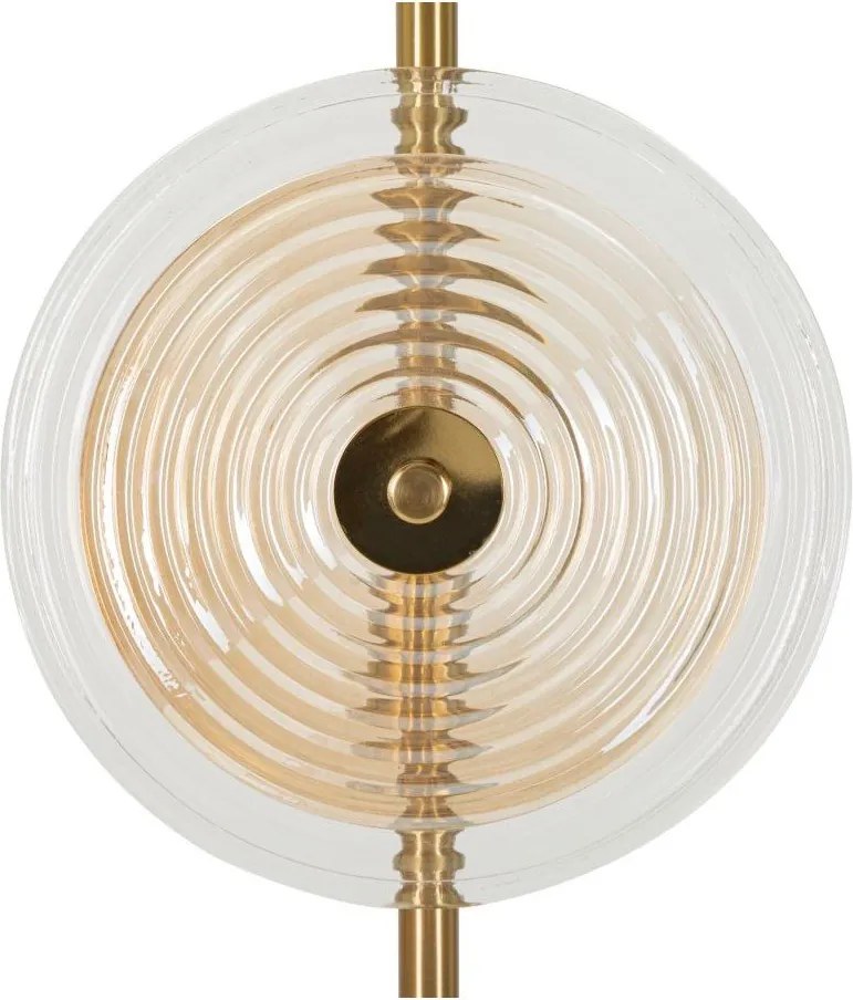 Lampa stojąca w kolorze złota ze szklanym kloszem (wysokość 170 cm) Venice – Mauro Ferretti