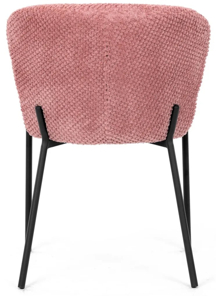Zestaw krzeseł do jadalni Bouclé CT-W1077 PINK2, 4szt.