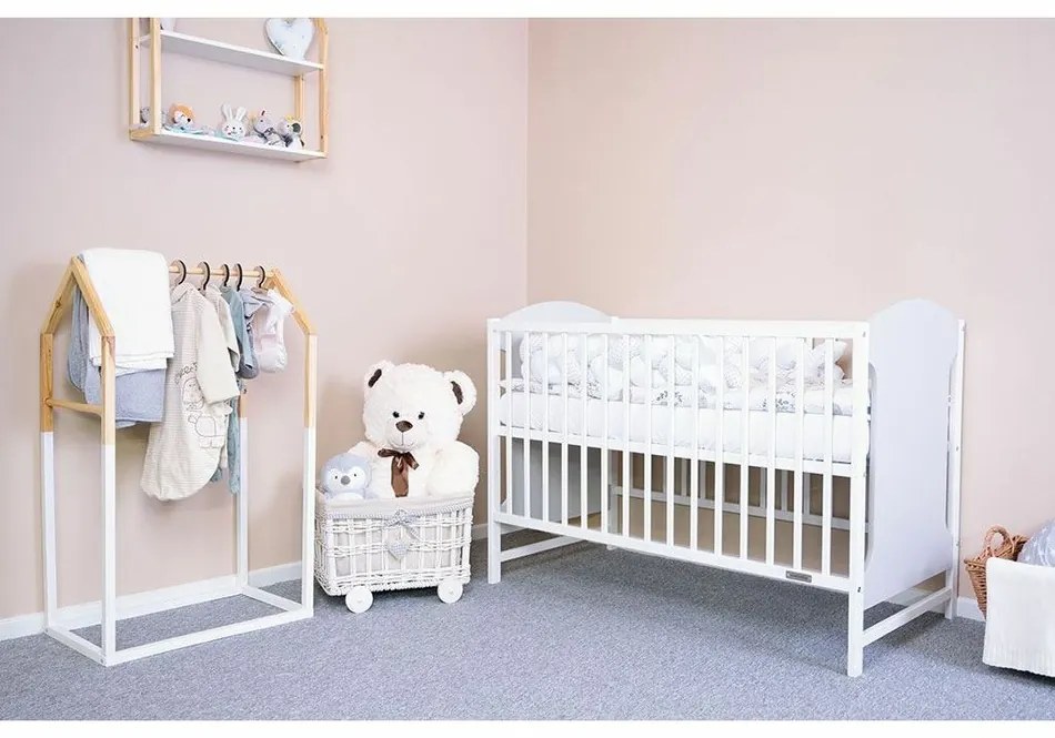 Nowe łóżeczko dziecięce Mia, szare