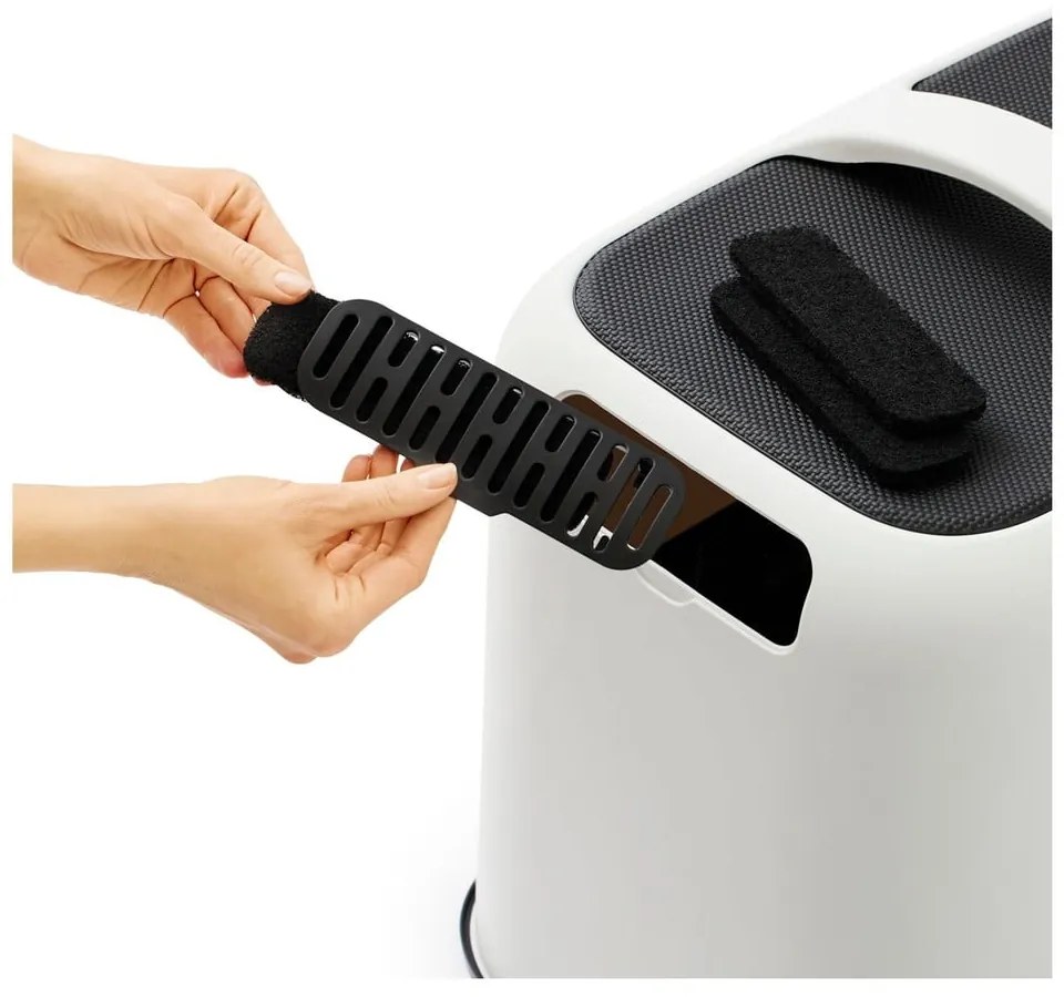 Czarne zapasowe filtry do kuwety dla kota zestaw 3 szt. 4,5x16,5 cm Biala – Rotho