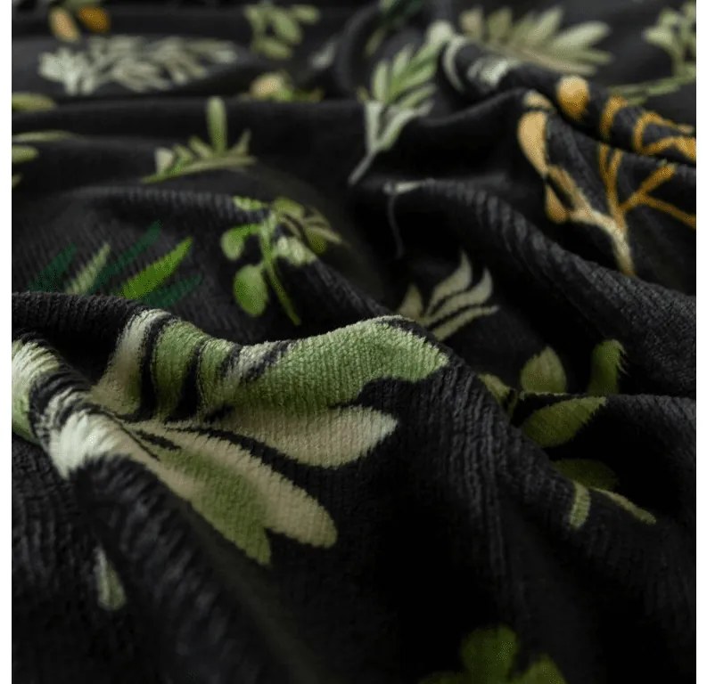 PrzytulneMieszkanie.pl PrzytulneMieszkanie.pl Pościel z mikropluszu ZELNOIR czarna Rozmiar pościeli: 2 szt 70 x 90 cm | 200 x 220 cm